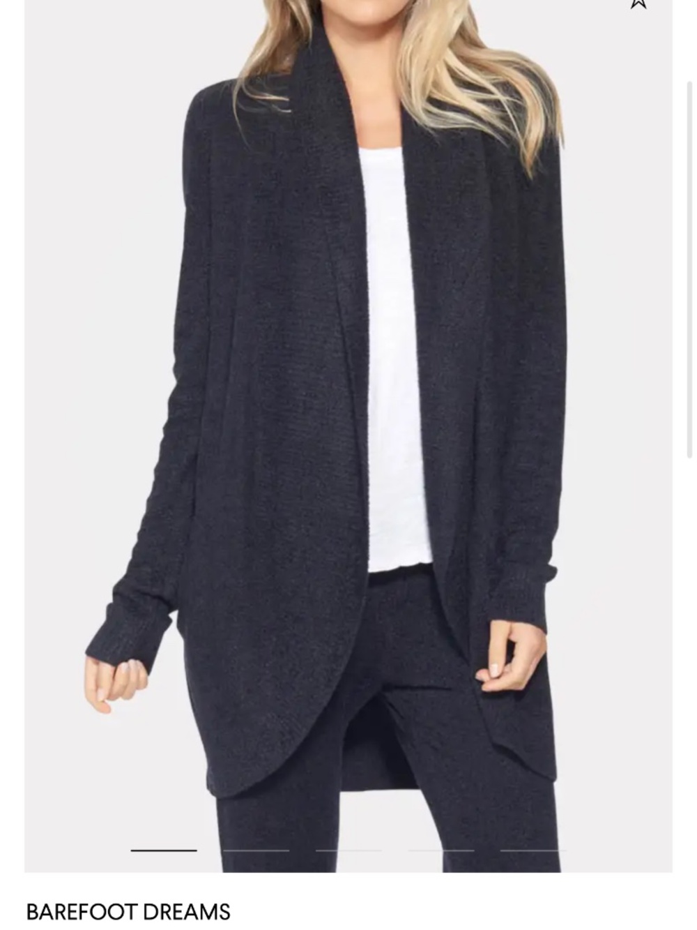 Barefoot Dreams CozyChic Lite Circle cardigan , L